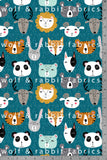 Animals - Organic Cotton/Spandex Euro Knit Jersey