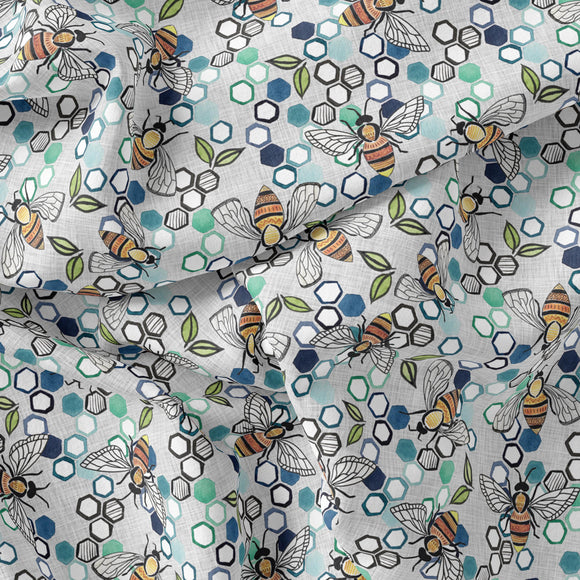 Bees - RECYCLED Swim Fabric