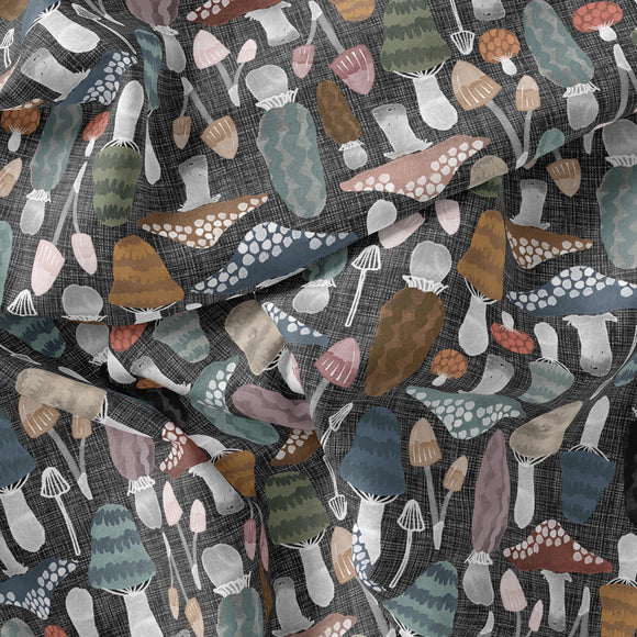 Neutral Mushrooms - RECYCLED Swim Fabric