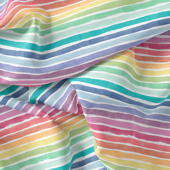 Summer Stripes - RECYCLED Swim Fabric