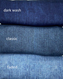 Faded Denim - Organic Cotton/Spandex Euro Knit Jersey