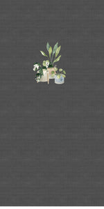 PANEL - ROMPER - House Plants - Organic Cotton/Spandex Euro Knit Jersey