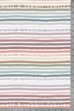 Muted Rainbow Stripes - RECYCLED Swim Fabric