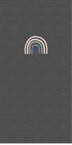 PANEL - ROMPER - Muted Rainbows - Dark - Organic Cotton/Spandex Euro Knit Jersey