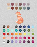 PANEL - Fox - Organic Cotton/Spandex Euro Knit Jersey