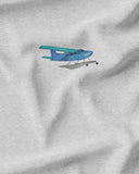 PANEL - Blue Plane - Organic Cotton/Spandex Euro Knit Jersey