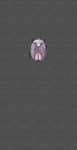 PANEL - ROMPER - Purple Beetle - Organic Cotton/Spandex Euro Knit Jersey