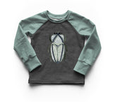 PANEL - ROMPER - Green Beetle - Organic Cotton/Spandex Euro Knit Jersey