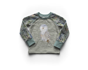 RAPPORT - SNOW OWL - Organic Cotton/spandex European Jersey Knit