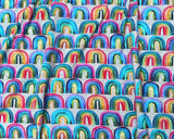 Rainbow Rows - Organic Cotton/Spandex Euro Knit Jersey
