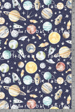 Watercolor Space - Organic Cotton/Spandex Euro Knit Jersey