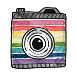 Vinyl Sticker - Rainbow Camera