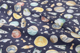 Watercolor Space - Organic Cotton/Spandex Euro Knit Jersey